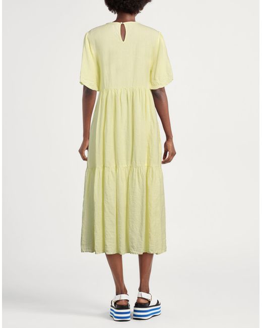 Peserico Yellow Midi-Kleid
