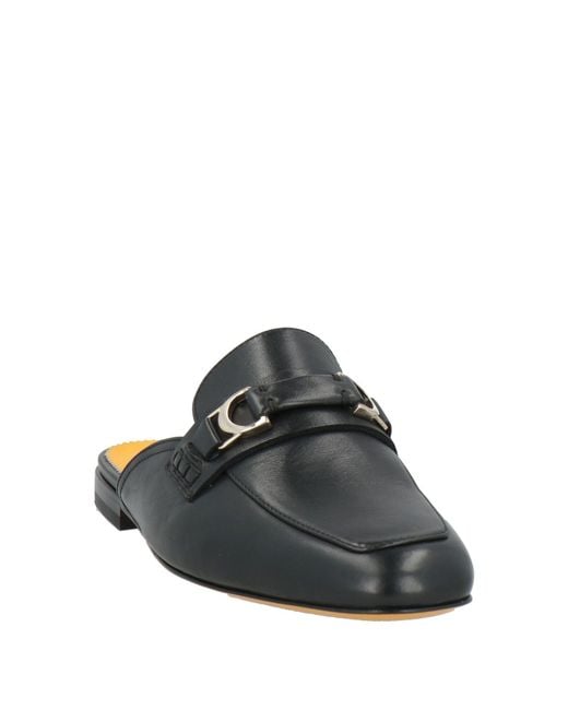 Doucal's Black Mules & Clogs