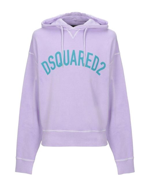 DSquared² Purple Logo Hoodie for men