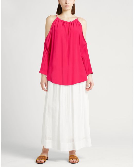 Semicouture Pink Top Acetate, Silk