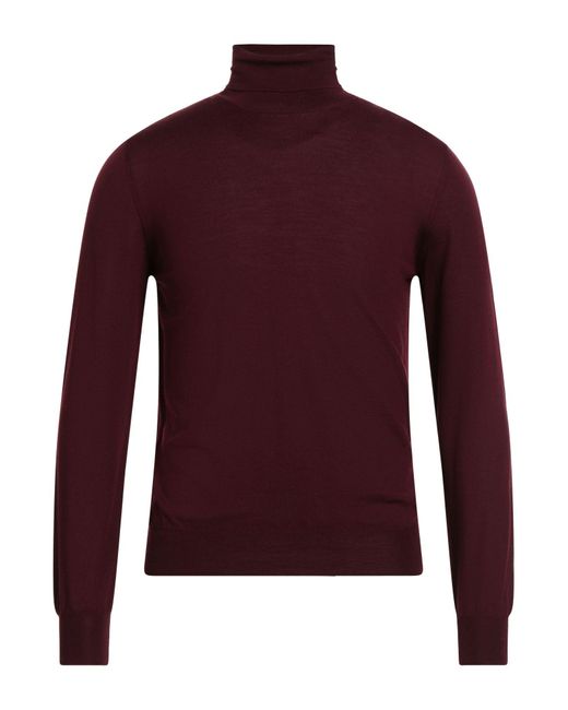 Boglioli Rollkragenpullover in Red für Herren