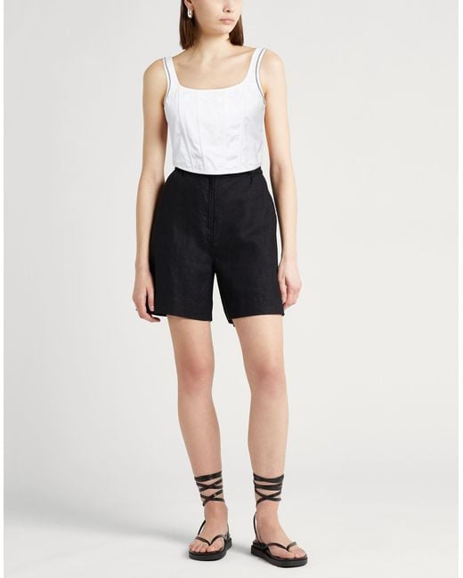 Brunello Cucinelli White Top Cotton, Polyamide, Elastane, Brass