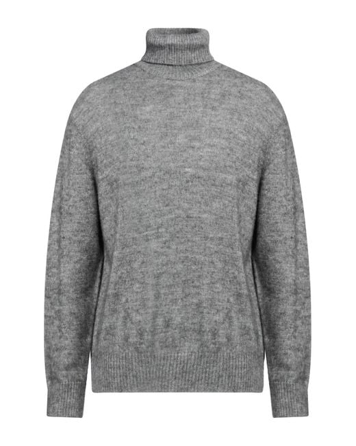 Retois Gray Turtleneck Acrylic, Merino Wool, Alpaca Wool for men