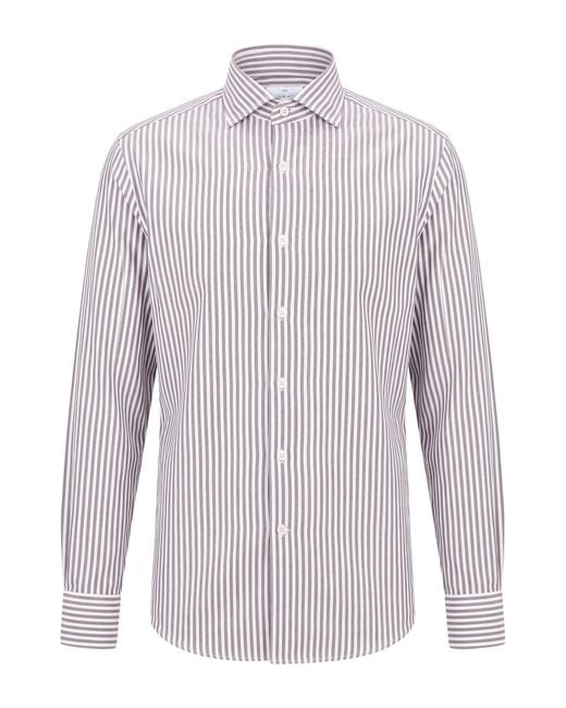 Alessandro Gherardi White Dark Shirt Cotton for men