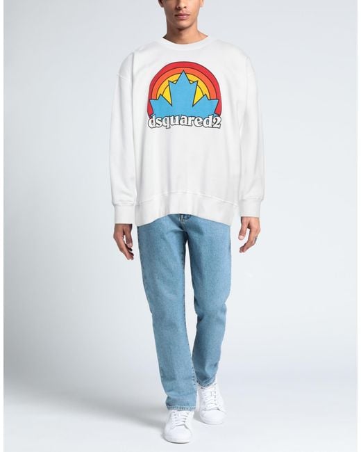 DSquared² White Sweatshirt for men
