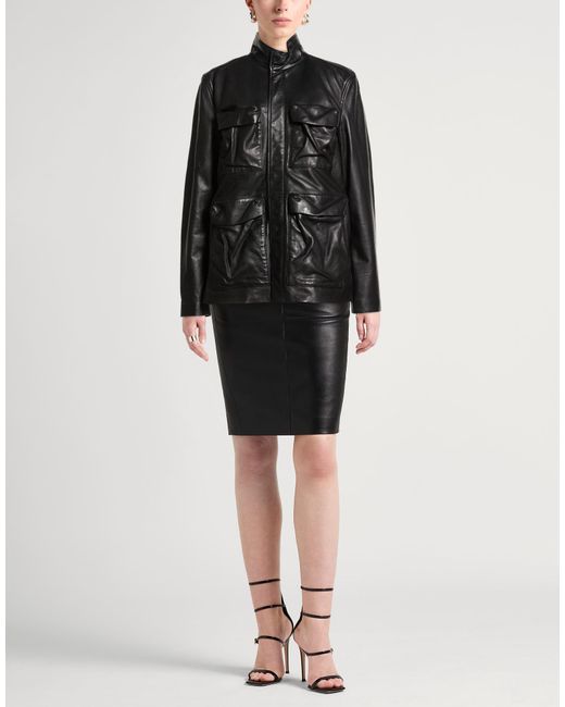 DIESEL Black Jacket Lambskin