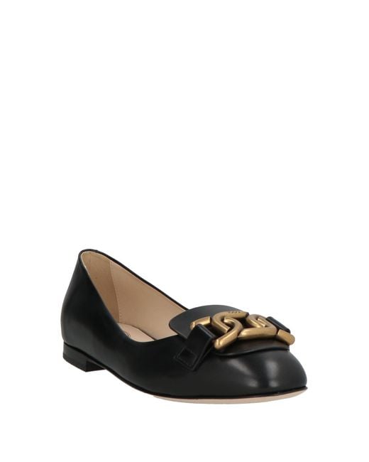 Tod's Black Loafers