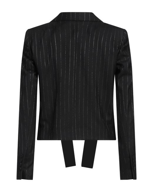 Lardini Black Blazer Wool, Polyester