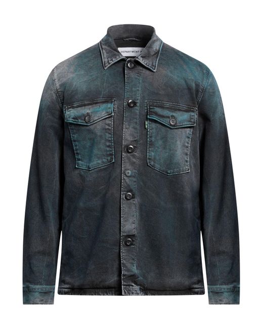 Department 5 Blue Denim Shirt for men