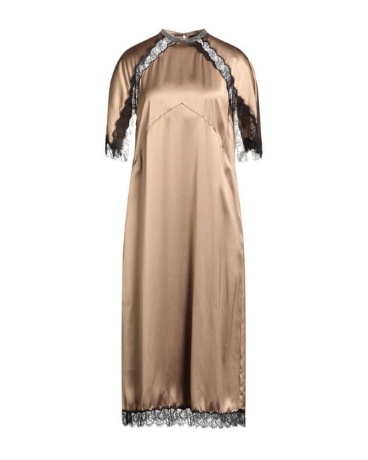 Fabiana Filippi Natural Midi Dress Viscose, Polyamide