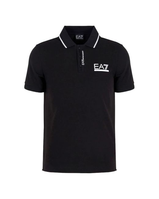 EA7 Poloshirt in Black für Herren