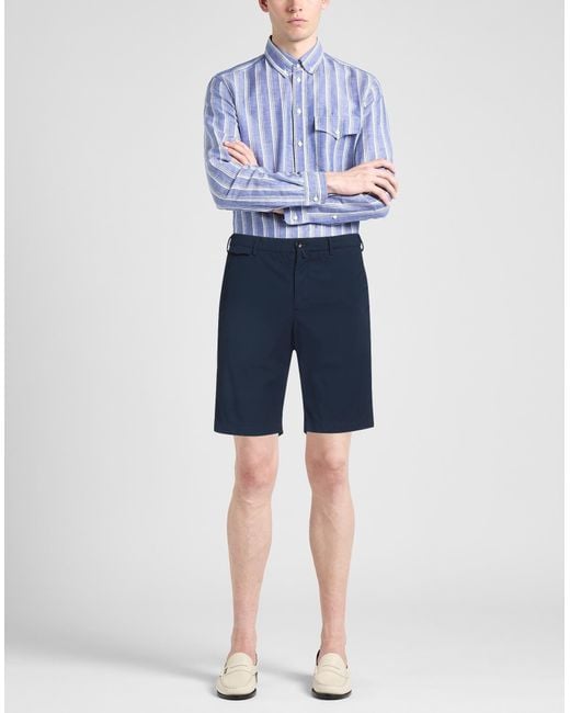PT Torino Blue Shorts & Bermuda Shorts Polyamide, Elastane for men