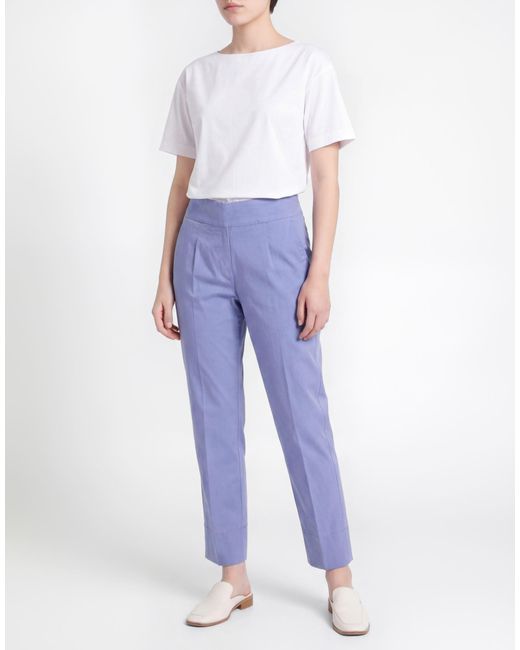 ALESSIA SANTI Blue Light Pants Cotton, Elastane