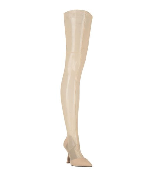 Patrizia Pepe White Boot Polyamide, Elastane