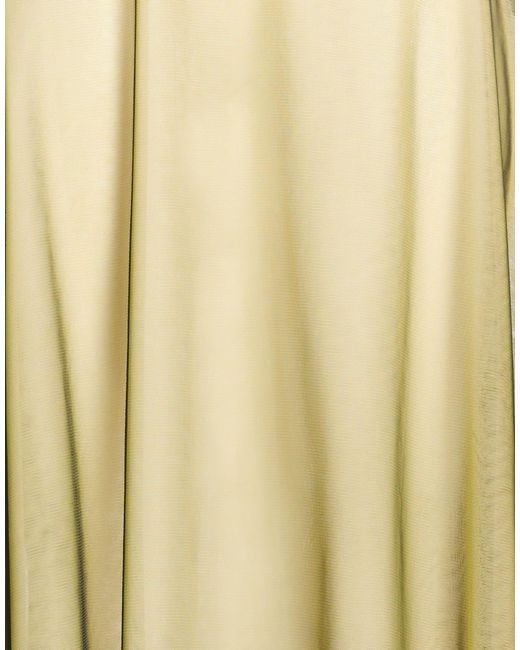 MSGM Yellow Midi Skirt Polyamide
