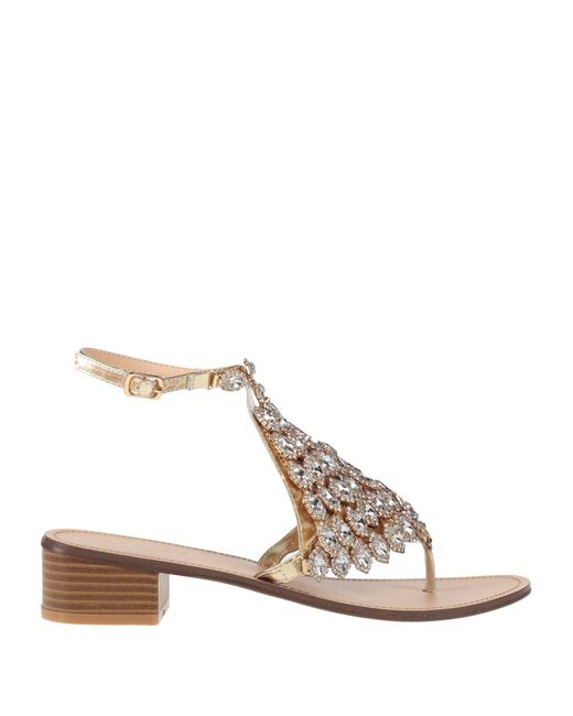 Gai Mattiolo Natural Thong Sandals