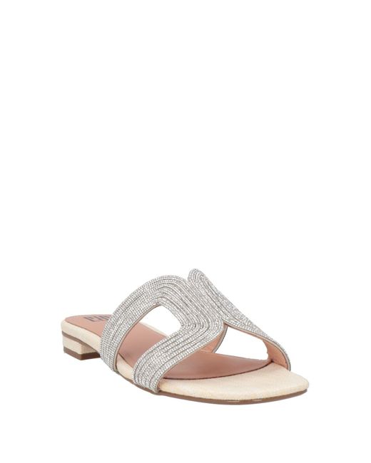 Bibi Lou White Sandals Textile Fibers