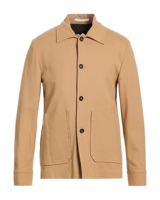 Paolo Pecora Natural Jacket Viscose, Polyamide, Elastane for men