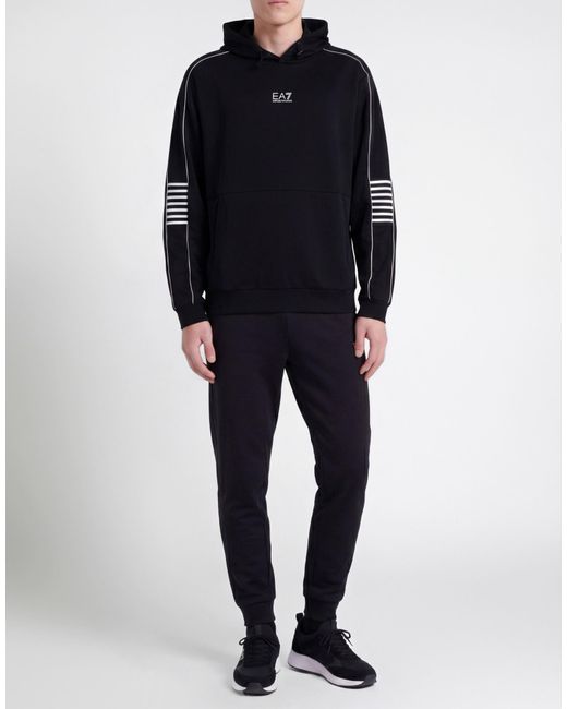 EA7 Black Sweatshirt for men