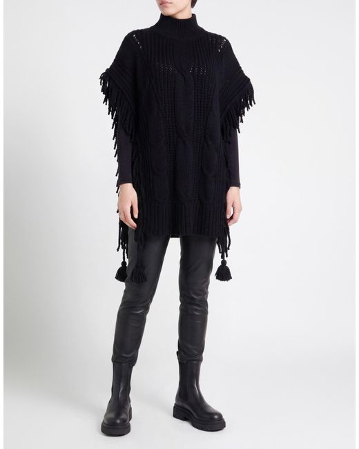 Paolo Pecora Black Cape Cotton, Alpaca Wool, Merino Wool