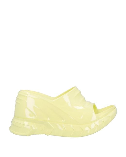 Givenchy Yellow Sandals Rubber