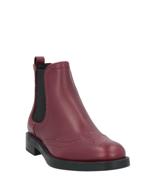 Tod's Purple Stiefelette