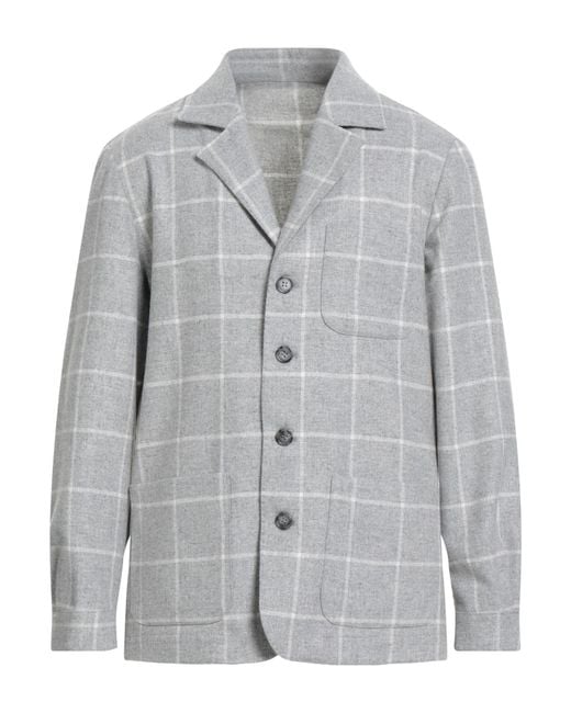 PIETRASALATA Gray Blazer Virgin Wool, Polyester, Elastane for men
