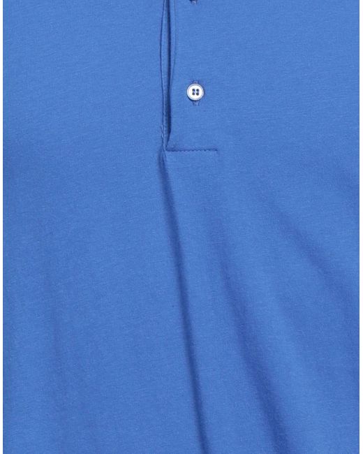 Majestic Filatures Blue Polo Shirt for men