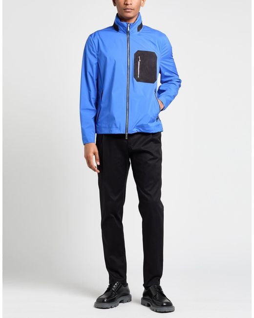 Moorer Blue Bright Jacket Polyester for men