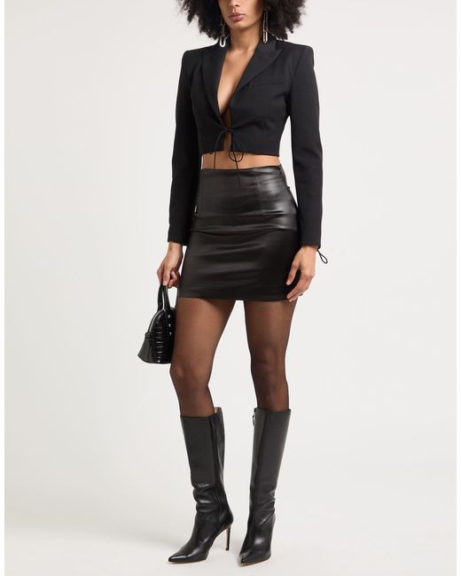 Versace Jeans Couture Black Jacket Viscose, Polyamide, Elastane