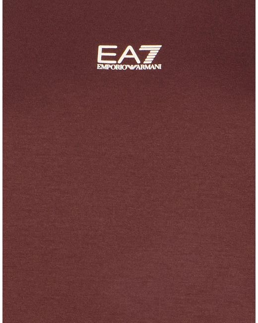 EA7 Purple Sweatshirt Polyester, Cotton
