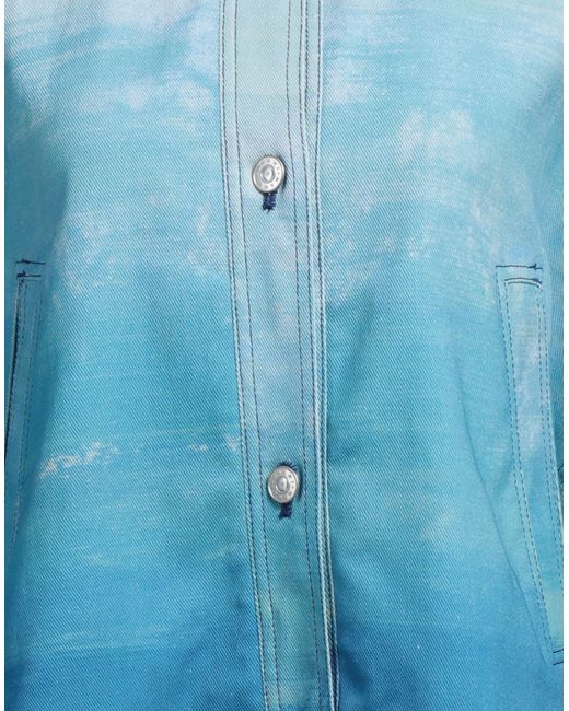 Marni Blue Denim Outerwear Cotton, Elastane