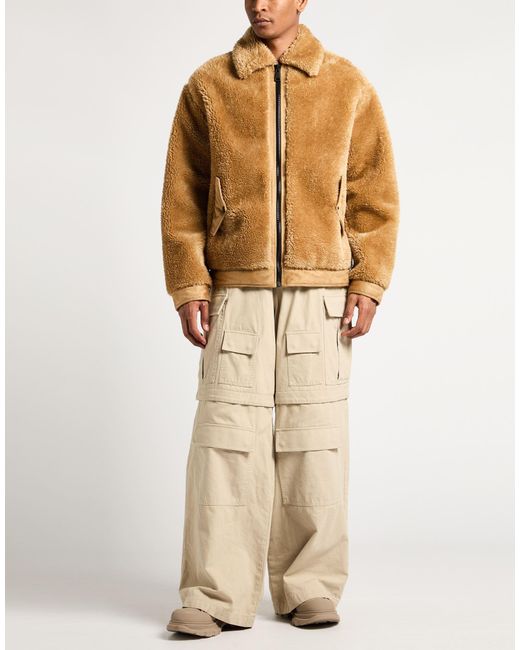 Versace Jeans Couture Brown Shearling & Teddy for men