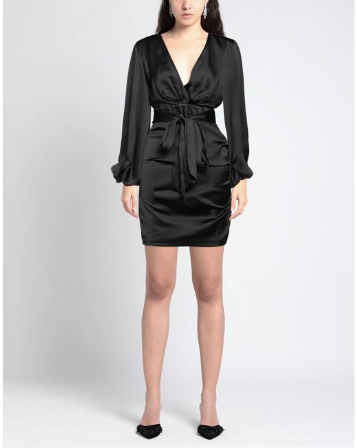 ACTUALEE Black Mini-Kleid