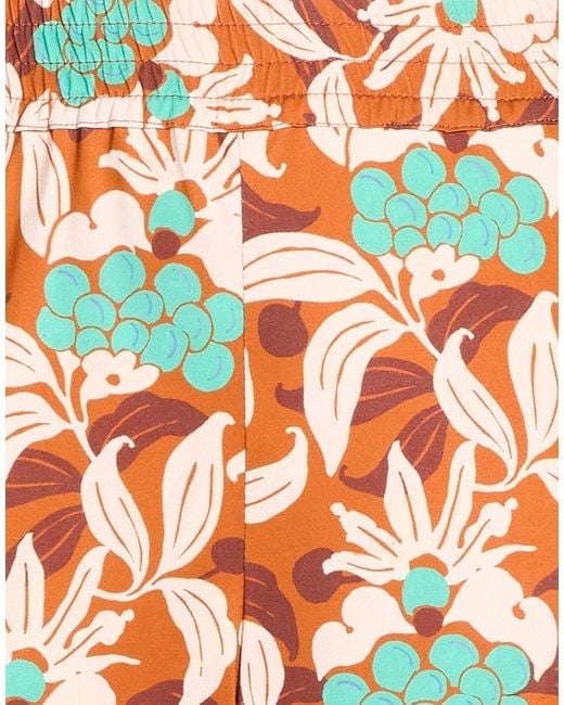 Maliparmi Orange Pants Viscose, Elastane