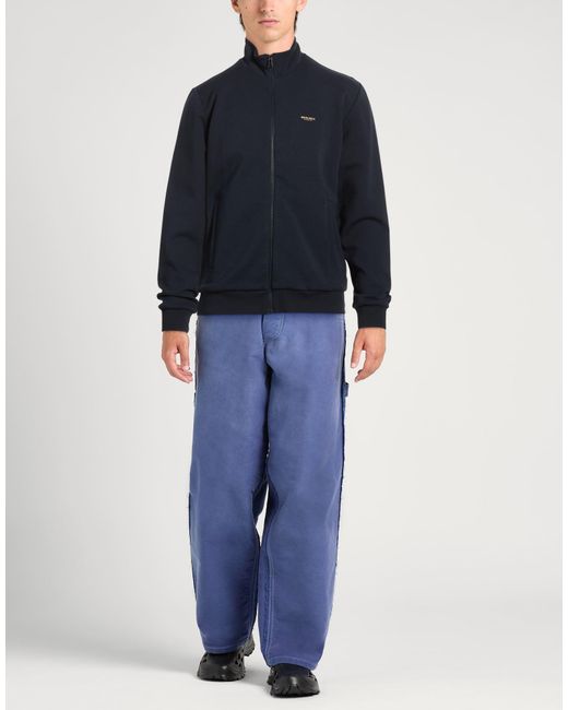 Woolrich Blue Midnight Sweatshirt Cotton, Polyester, Elastane for men