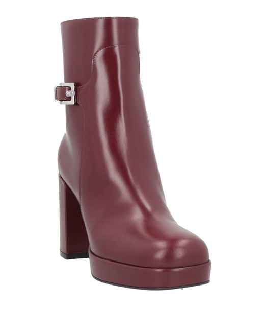 Sergio Rossi Purple Ankle Boots