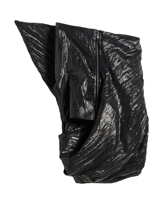 Rick Owens Black Top Cotton, Elastomultiester, Rubber