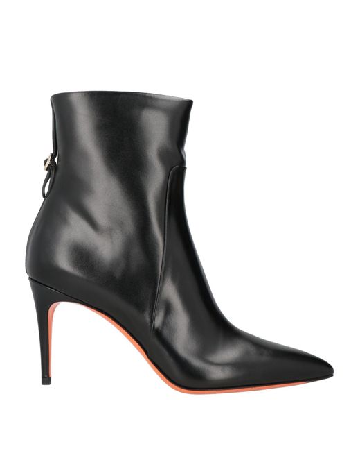 Santoni Black Ankle Boots