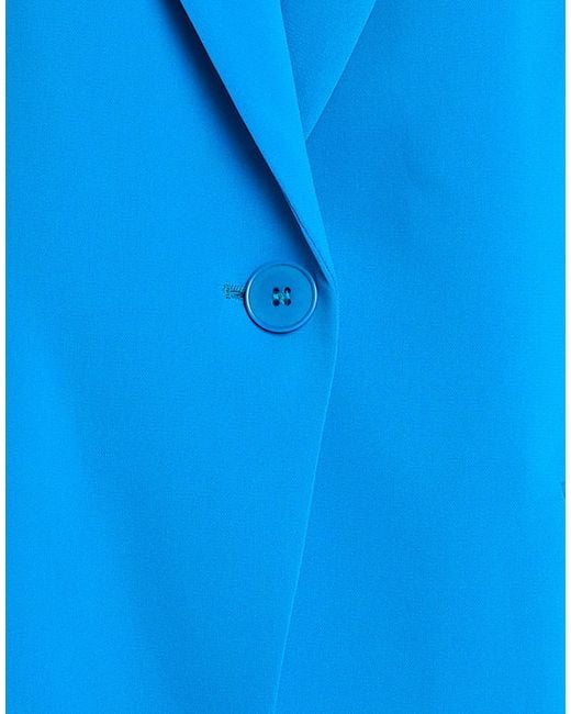 Elena Miro Blue Azure Blazer Polyester, Elastane