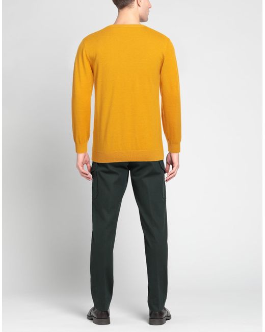 Avignon Yellow Sweater Polyester, Acrylic, Wool for men