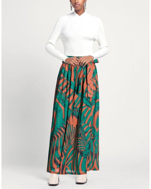 CONNOR & BLAKE Blue Emerald Maxi Skirt Cotton