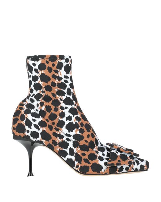 Sergio Rossi White Ankle Boots