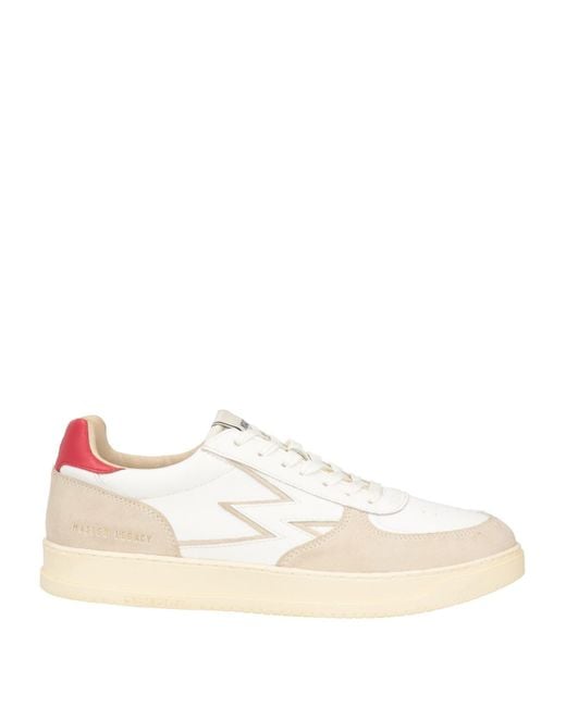 Moaconcept Natural Sneakers Leather, Textile Fibers for men