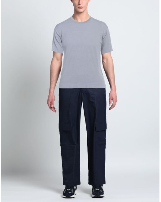 FILIPPO DE LAURENTIIS Gray Light Sweater Viscose, Polyamide for men