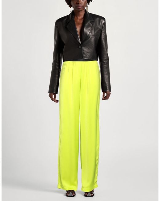 Gaelle Paris Yellow Pants Polyester