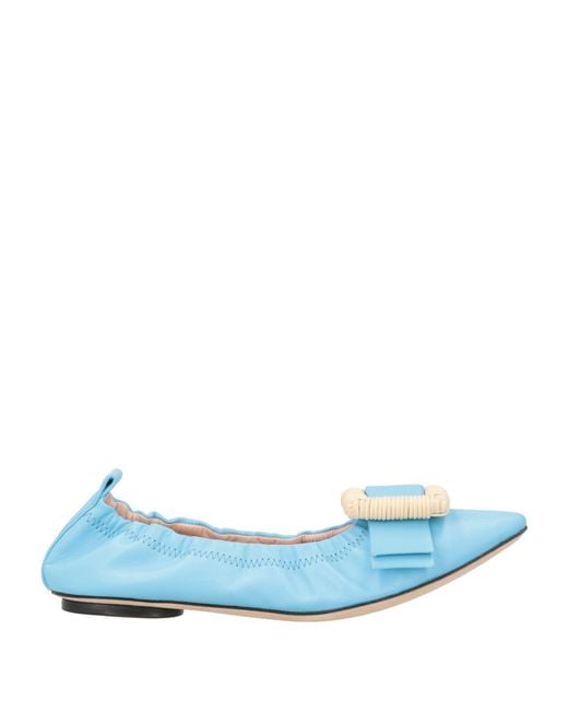 Rodo Blue Ballet Flats