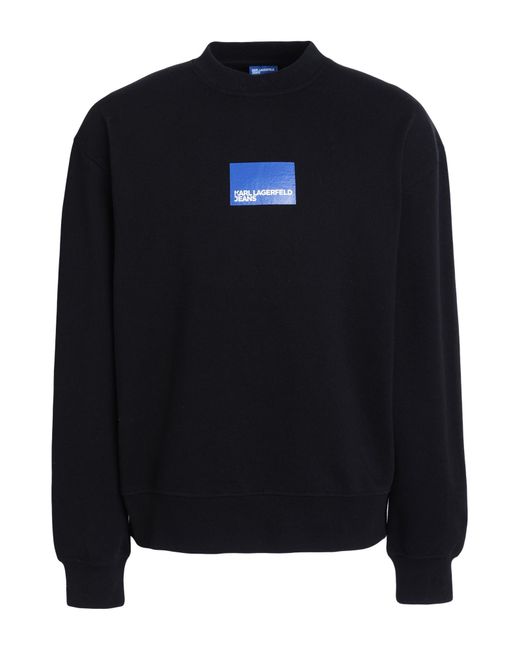Karl Lagerfeld Blue Sweatshirt Organic Cotton for men