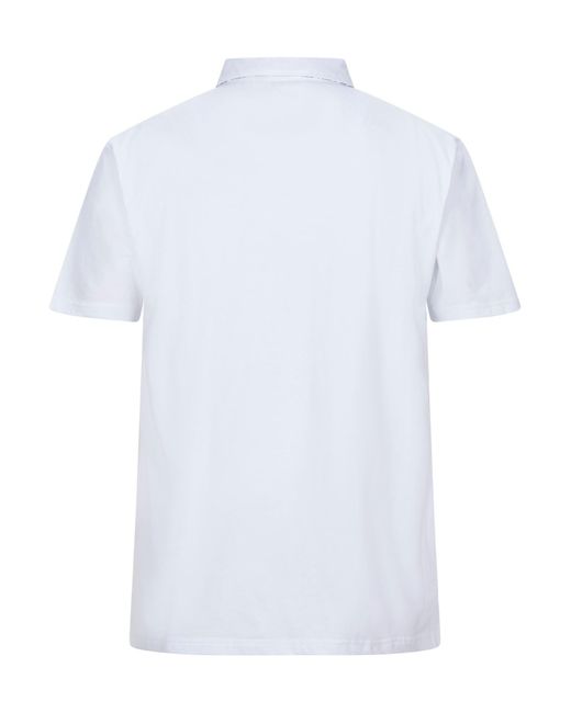 Cashmere Company White Polo Shirt Cotton for men