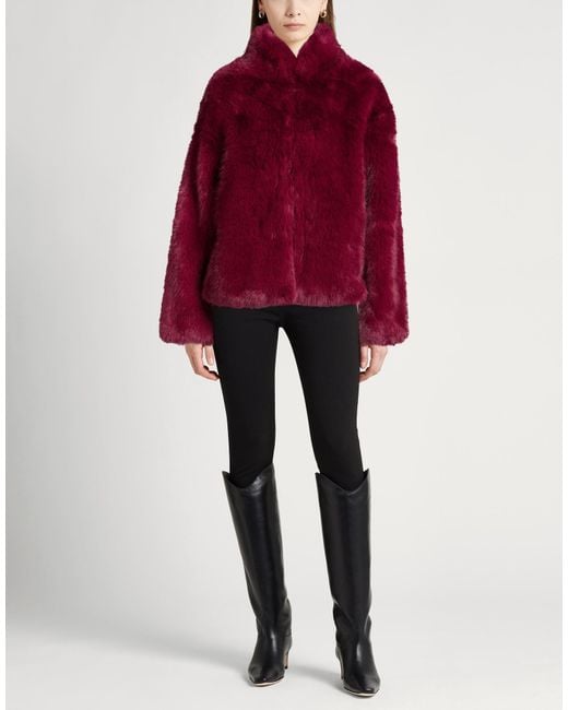 Silvian Heach Red Shearling & Teddy